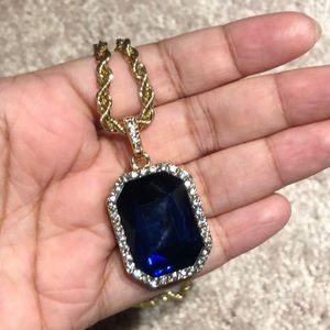 Necklace with gold chain